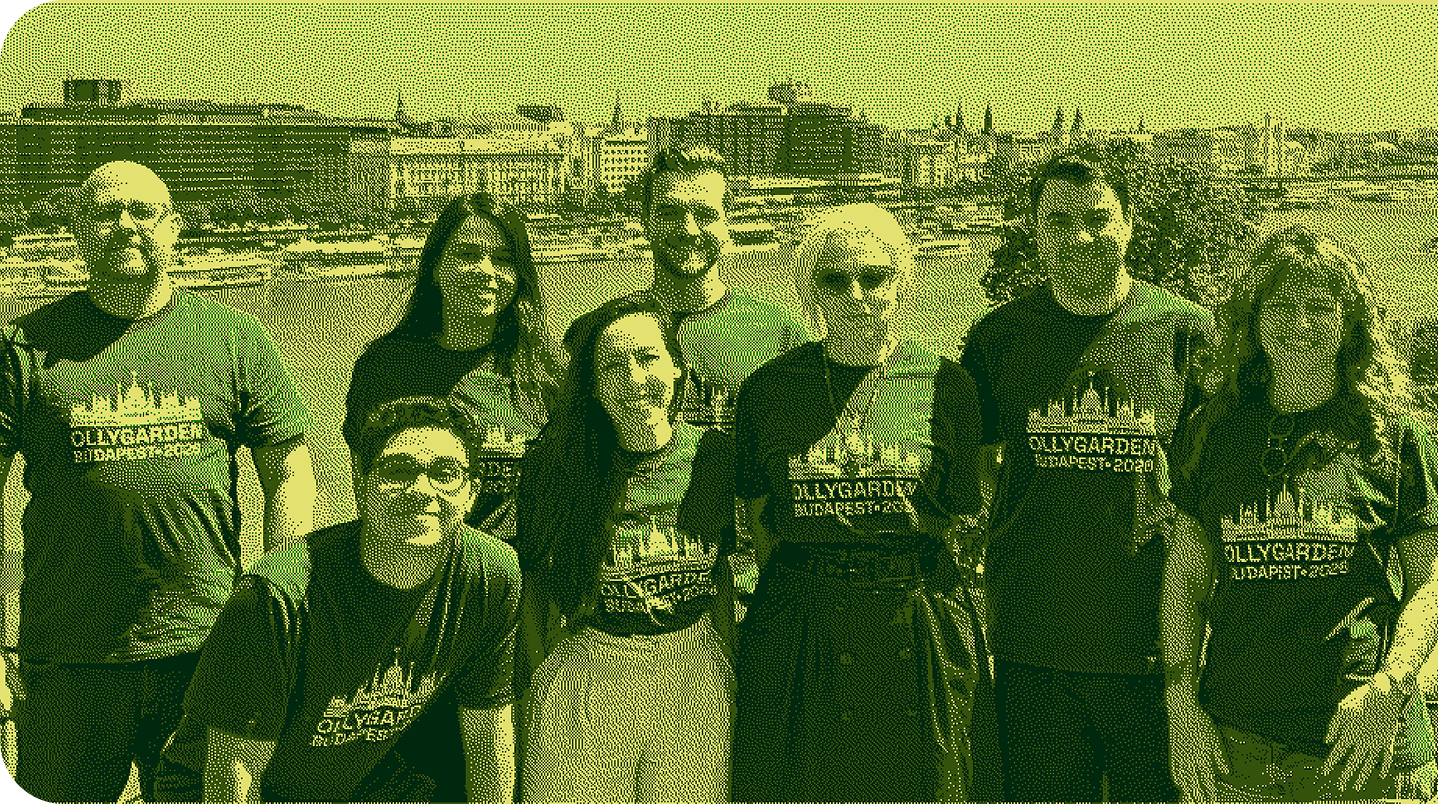 The OllyGarden team together in Budapest